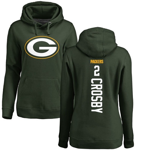 Green Bay Packers Green Women #2 Crosby Mason Backer Nike NFL Pullover Hoodie